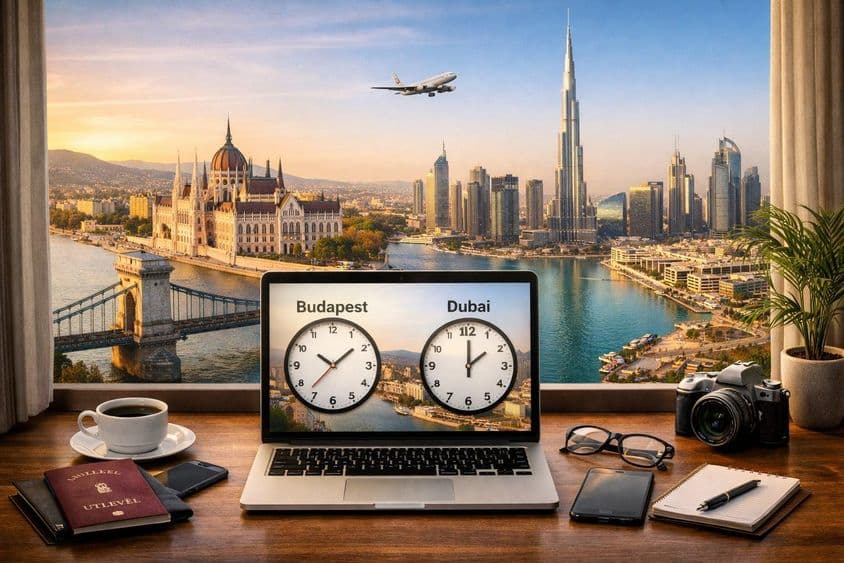 Magyarország és Dubaj időhíd