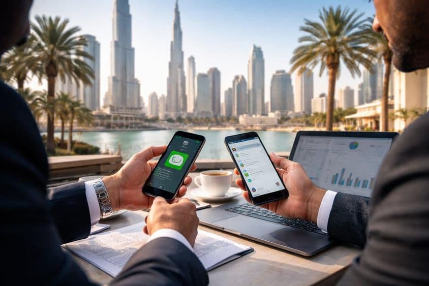 WhatsApp üzleti kommunikáció Dubajban