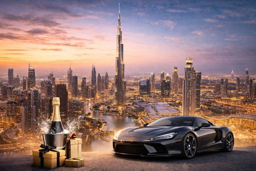 Dubai luxus panoráma látvány