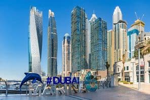 dekoratív Dubai Marina